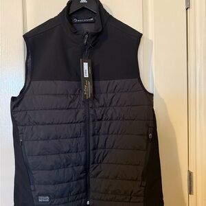 Black Quilted Vest for Men